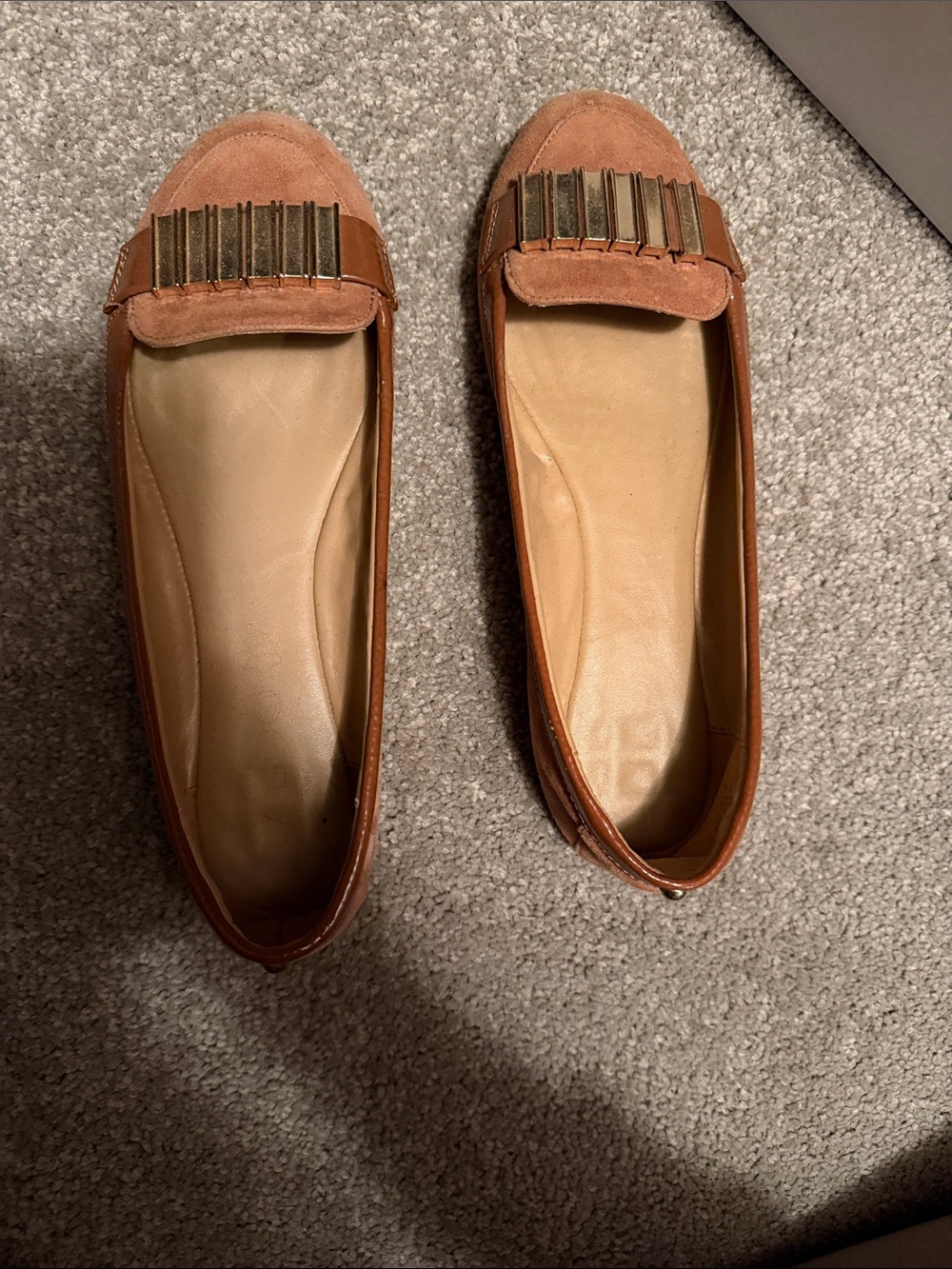 Aldo Brown Suede & Leather Fringe Loafers